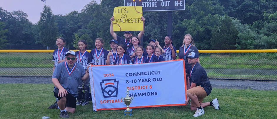 Manchester 2024 10U Softball District 8 Champions!